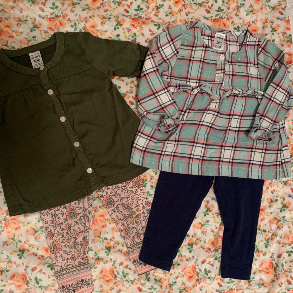 Carters Olive Green Blouse Bundle